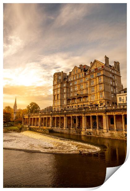 Pulteney Autumn Sunrise  Print by Cameron Gormley