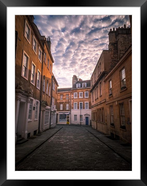 Cobbled Sky, Bath Framed Mounted Print by Cameron Gormley