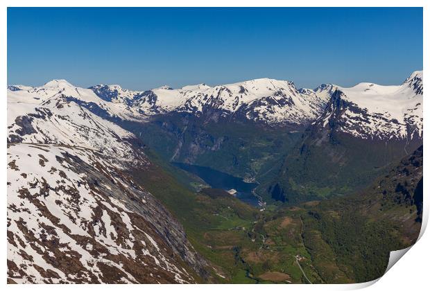 Geiranger Print by Thomas Schaeffer