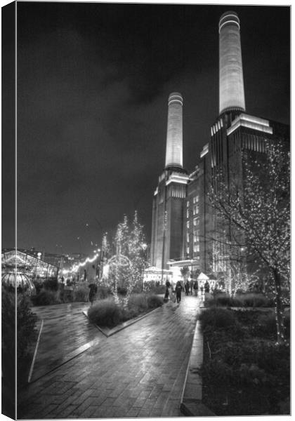 Battersea power station London Canvas Print by David French