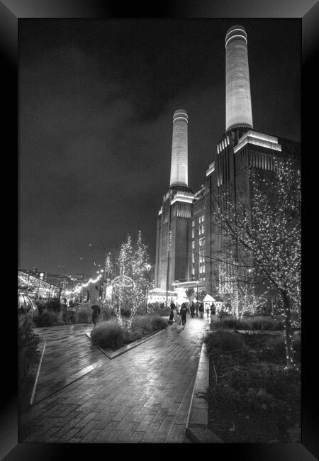 Battersea power station London Framed Print by David French