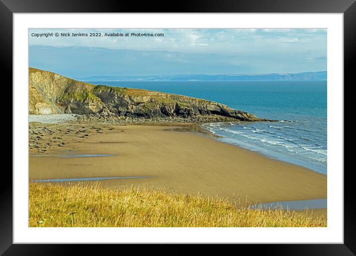 Dunraven Bay and Witch's Point Glamorgan Coast  Framed Mounted Print by Nick Jenkins
