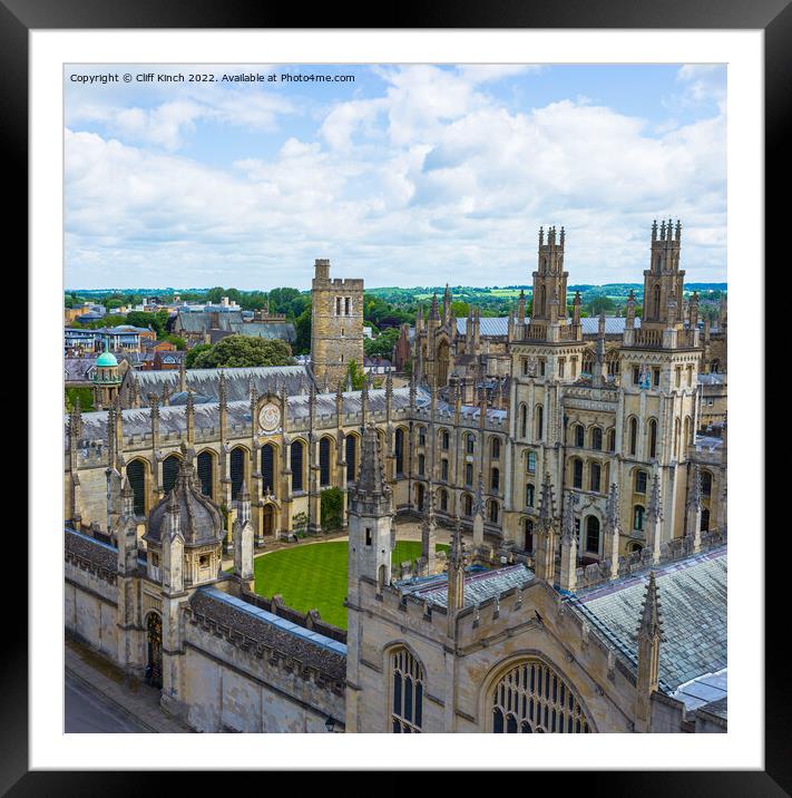 Heavenly Views of Oxford Framed Mounted Print by Cliff Kinch