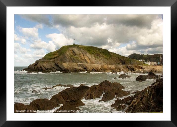 Capstone Point: The Roaring North Devon Coast Framed Mounted Print by Stephen Thomas Photography 