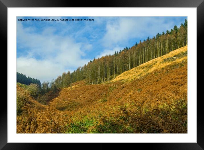 The Top of Clydach Vale Rhondda Valley South Wales Framed Mounted Print by Nick Jenkins