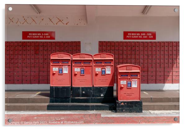 Post office Acrylic by Sanga Park