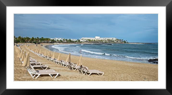 Playa de Las Cucharas Framed Mounted Print by Joyce Storey