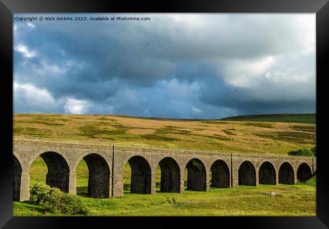 Dandrymire Viaduct Close to Garsdale Station Cumbria Framed Print by Nick Jenkins