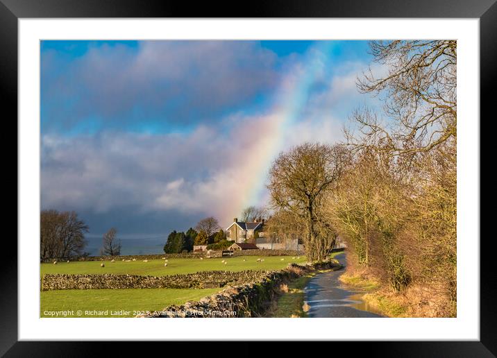 Another Lucky Teesdale Farmer Framed Mounted Print by Richard Laidler