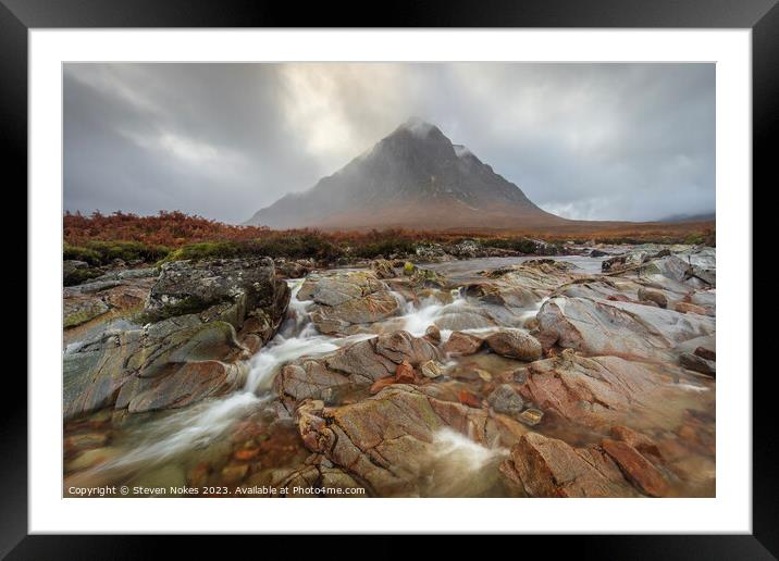 Majestic Buachaille Etive Mòr Framed Mounted Print by Steven Nokes