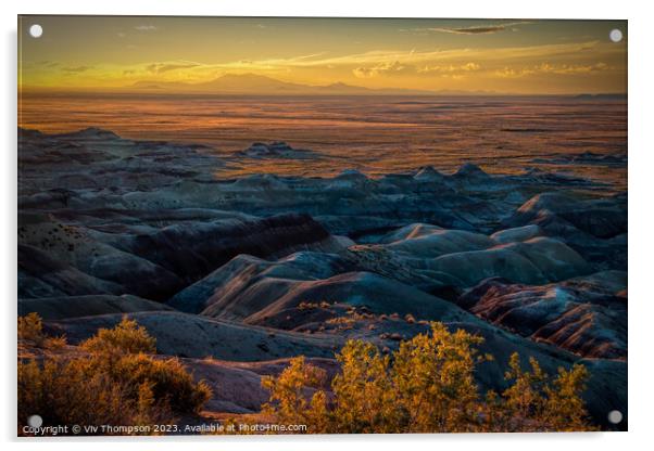 The Painted Desert Sunset  Acrylic by Viv Thompson