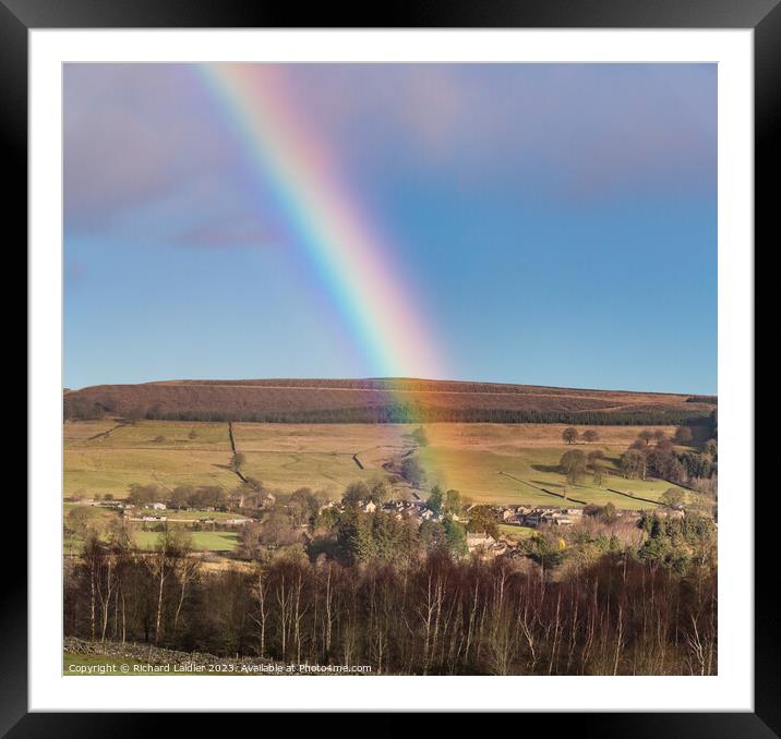 Rainbows End at Eggleston, Teesdale Framed Mounted Print by Richard Laidler
