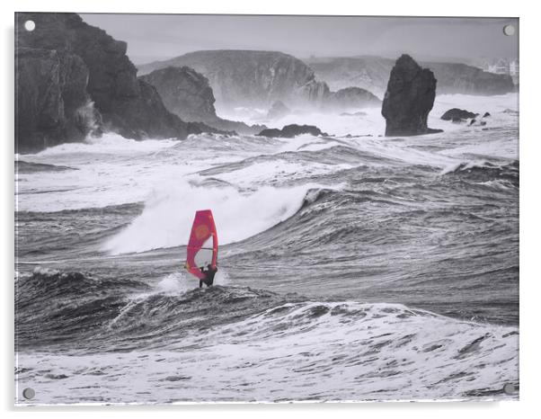 Rider on the storm Acrylic by David Martin