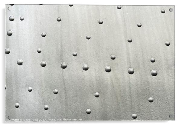 Aircraft Skin Aluminium Detail Acrylic by David Pyatt