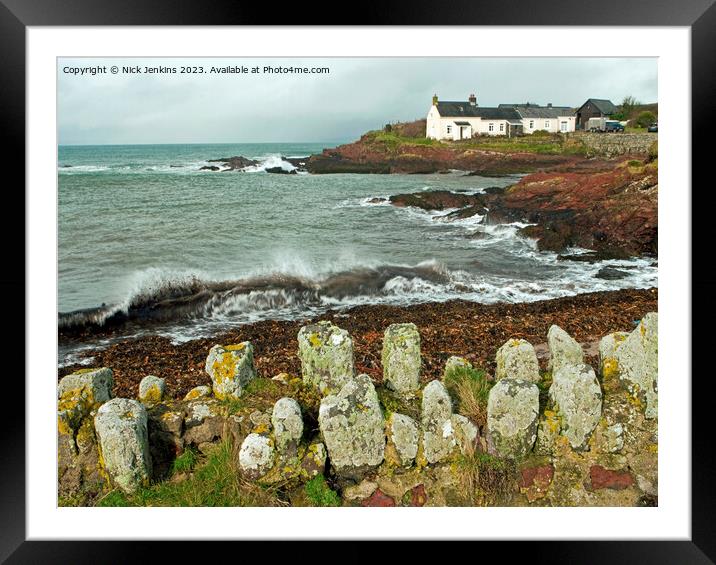 St Brides Bay South Pembrokeshire Framed Mounted Print by Nick Jenkins