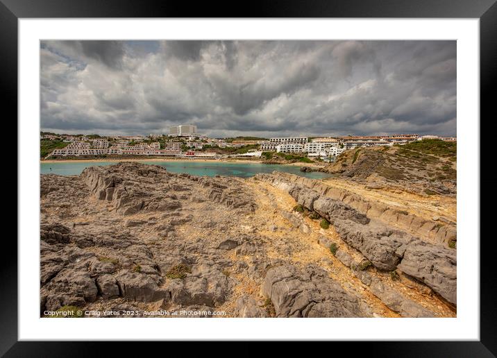 Arenal D'en Castell, Menorca, Spain. Framed Mounted Print by Craig Yates