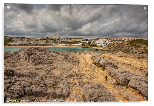 Arenal D'en Castell, Menorca, Spain. Acrylic by Craig Yates