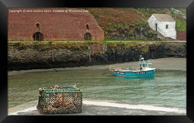 Porthgain Harbour North Pembrokeshire Coast Framed Print by Nick Jenkins