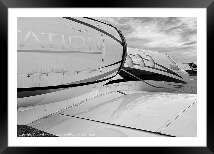 Cessna 500 Citation Jet Framed Mounted Print by David Pyatt