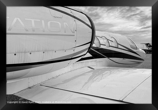 Cessna 500 Citation Jet Framed Print by David Pyatt