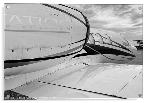 Cessna 500 Citation Jet Acrylic by David Pyatt