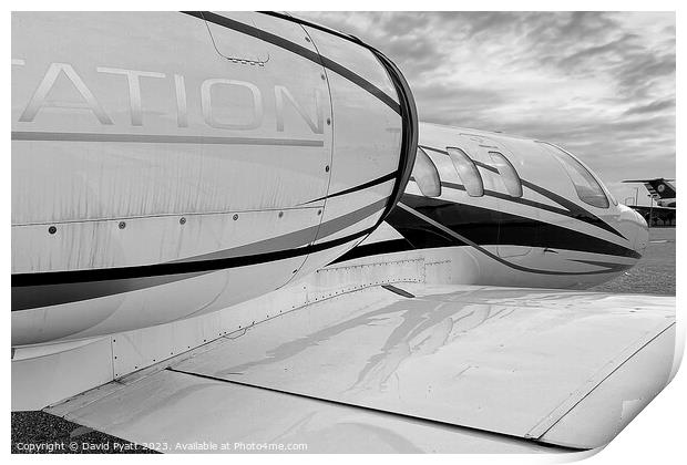 Cessna 500 Citation Jet Print by David Pyatt