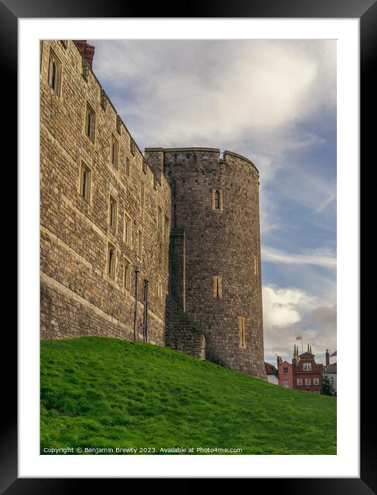 Windsor Castle Framed Mounted Print by Benjamin Brewty