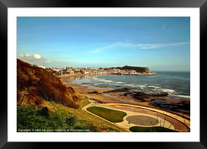 South bay, Scarborough. Framed Mounted Print by john hill