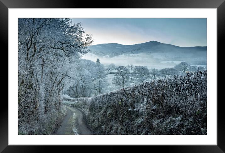 Welsh Winter Walk Framed Mounted Print by Clive Ashton