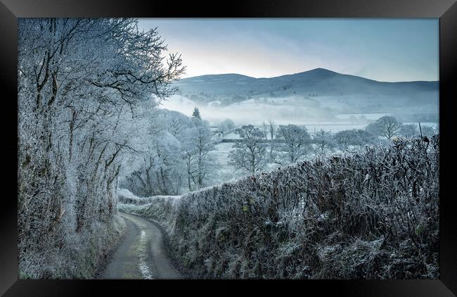 Welsh Winter Walk Framed Print by Clive Ashton
