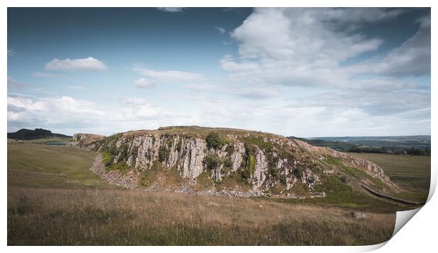 The Whin Sill and Hadrian's Wall Print by Mark Jones