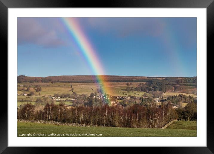 Eggleston Double Rainbow Framed Mounted Print by Richard Laidler