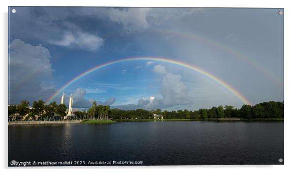 Celebration Florida Rainbow Acrylic by matthew  mallett
