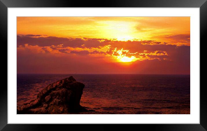 At the days end Framed Mounted Print by keith sutton