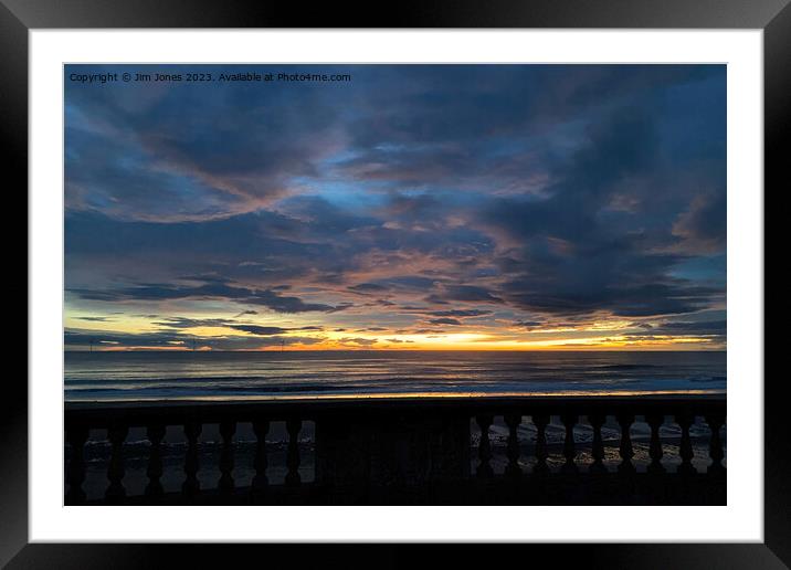 First sunrise of the New Year Framed Mounted Print by Jim Jones