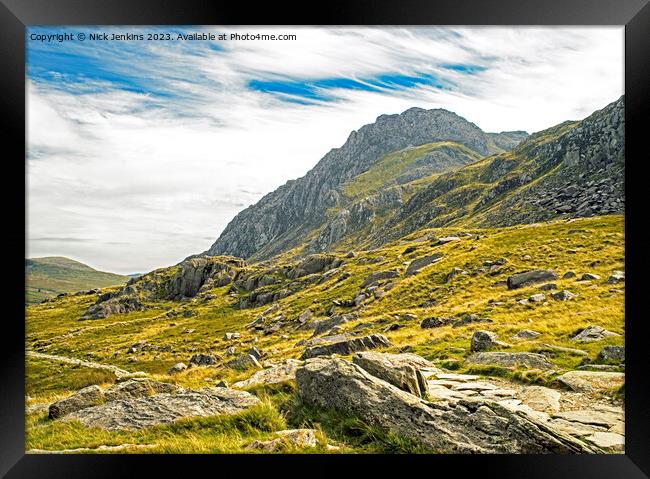 Tryfan from Cwm Idwal Snowdonia Framed Print by Nick Jenkins