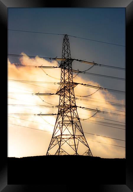 Pylon Framed Print by Glen Allen