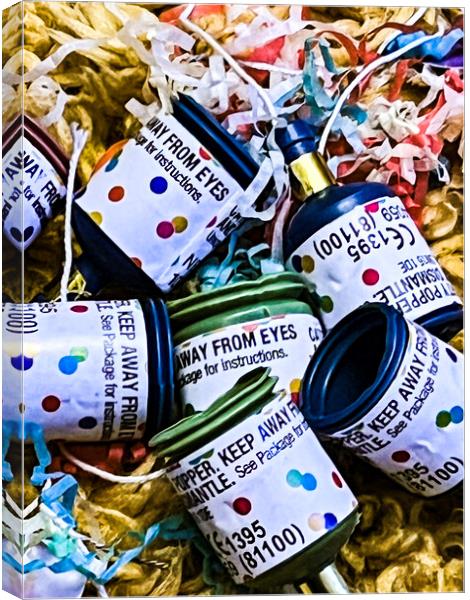 Party Poppers - Popped Canvas Print by Glen Allen