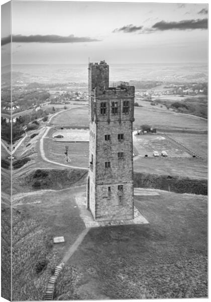 Victoria Tower Castle Hill  Canvas Print by Apollo Aerial Photography