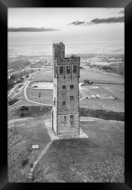 Victoria Tower Castle Hill  Framed Print by Apollo Aerial Photography