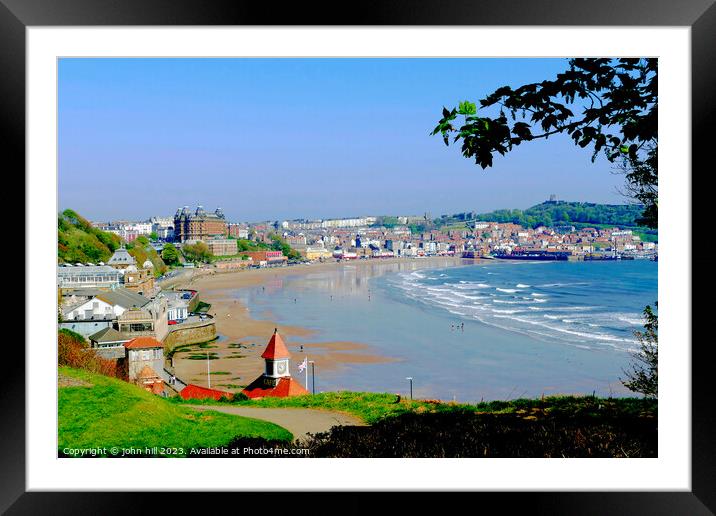 South Beach, Scarborough. Framed Mounted Print by john hill