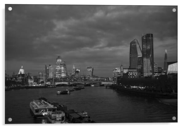 London Skyline Acrylic by David French