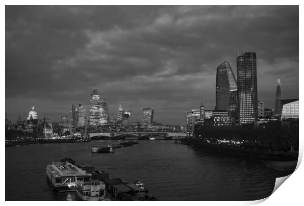 London Skyline Print by David French