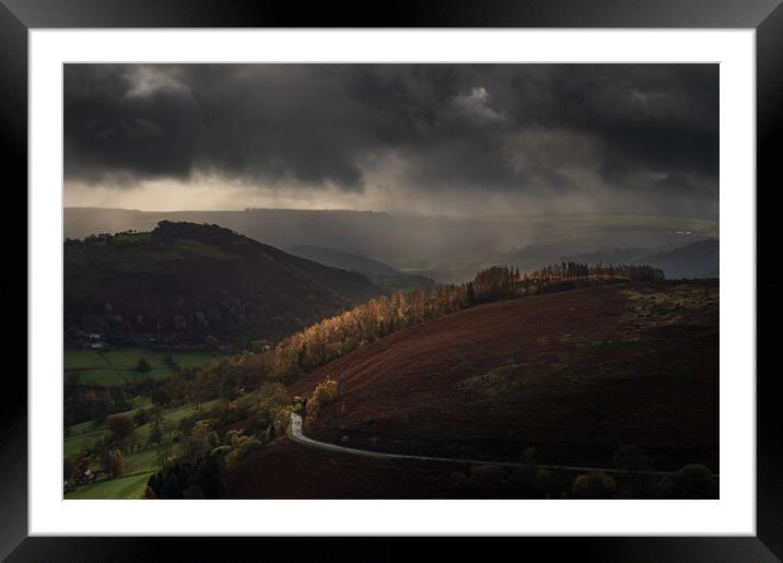 Passing Shower Framed Mounted Print by Clive Ashton