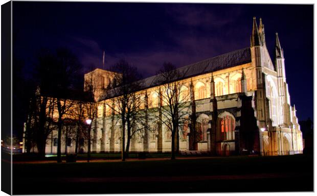 Winchester Cathedral Canvas Print by Nick Keown