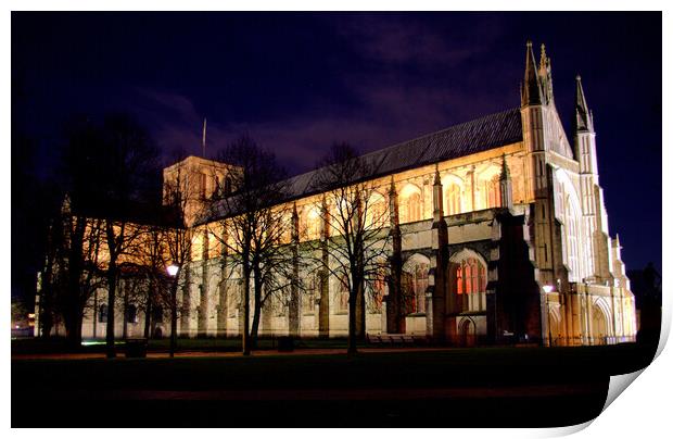 Winchester Cathedral Print by Nick Keown