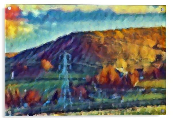 Scene's of Yorkshire - Abstract Landscape Digital Painting  Acrylic by Glen Allen
