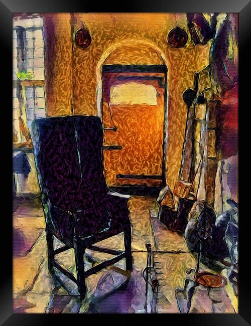 Ye Olde Kitchen - Digital Water Colour  Framed Print by Glen Allen