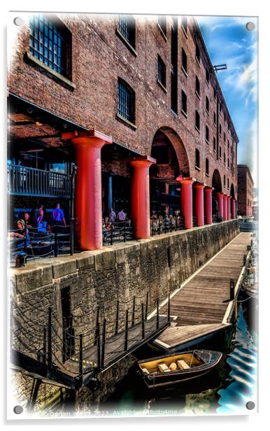 Albert Docks Liverpool Acrylic by Darren Wilkes
