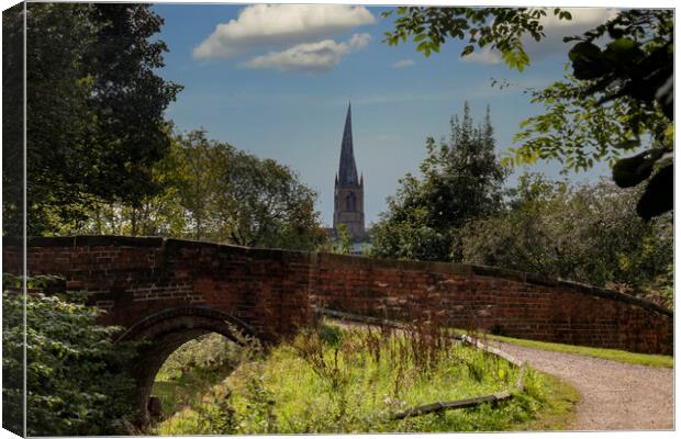 Chesterfield From the Canal Canvas Print by Glen Allen